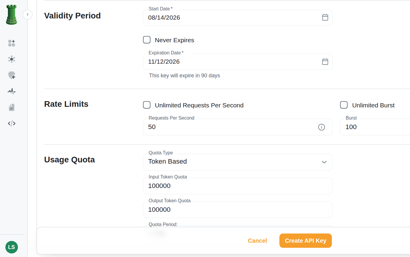 Per-agent and per-key usage attribution dashboard