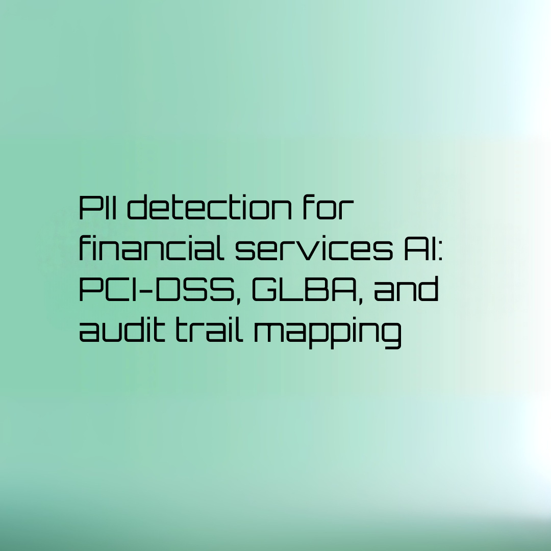 pii detection financial services