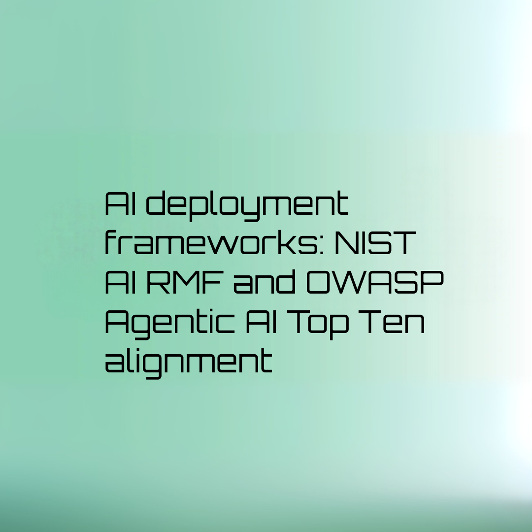 agentic AI NIST AI RMF alignment
