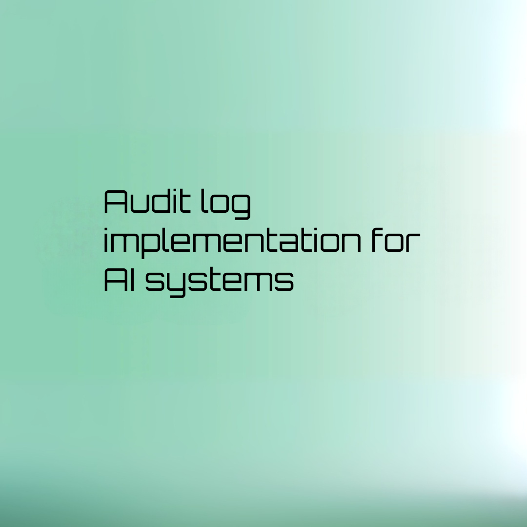 ai audit trail implementation