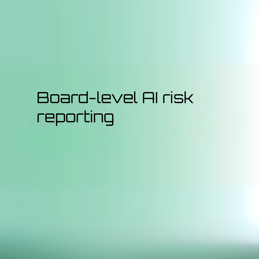 board level ai risk reporting